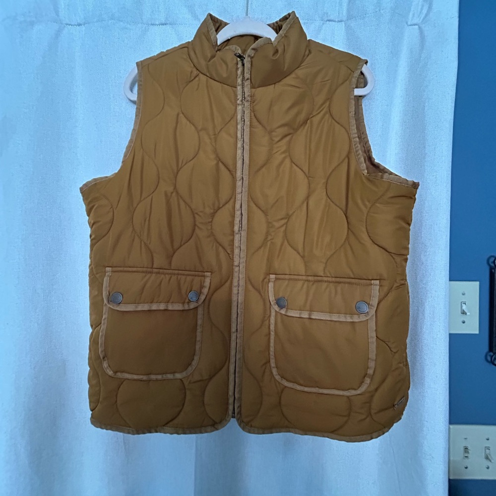 Natural Reflections Tan Quilted Vest